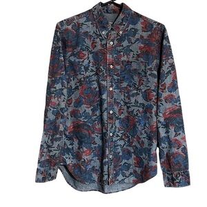 Gap 1969 Indigo Rose Men’s Long-Sleeve Button Down Shirt - Size M